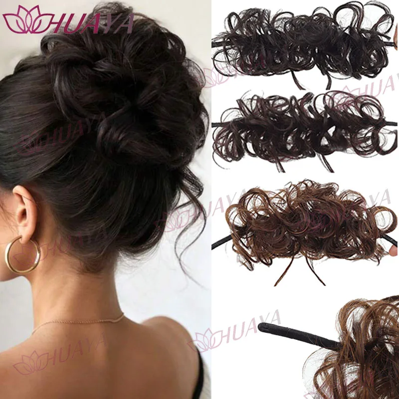 Women's Synthetic Messy Bun Hairpiece, Fluffy Natural Curly Hair Scrunchie, Versatile for Daily & Office Wear
Women's Synthetic Messy Bun Hairpiece, Fluffy Natural Curly Hair Scrunchie, Versatile for Daily & Office Wear