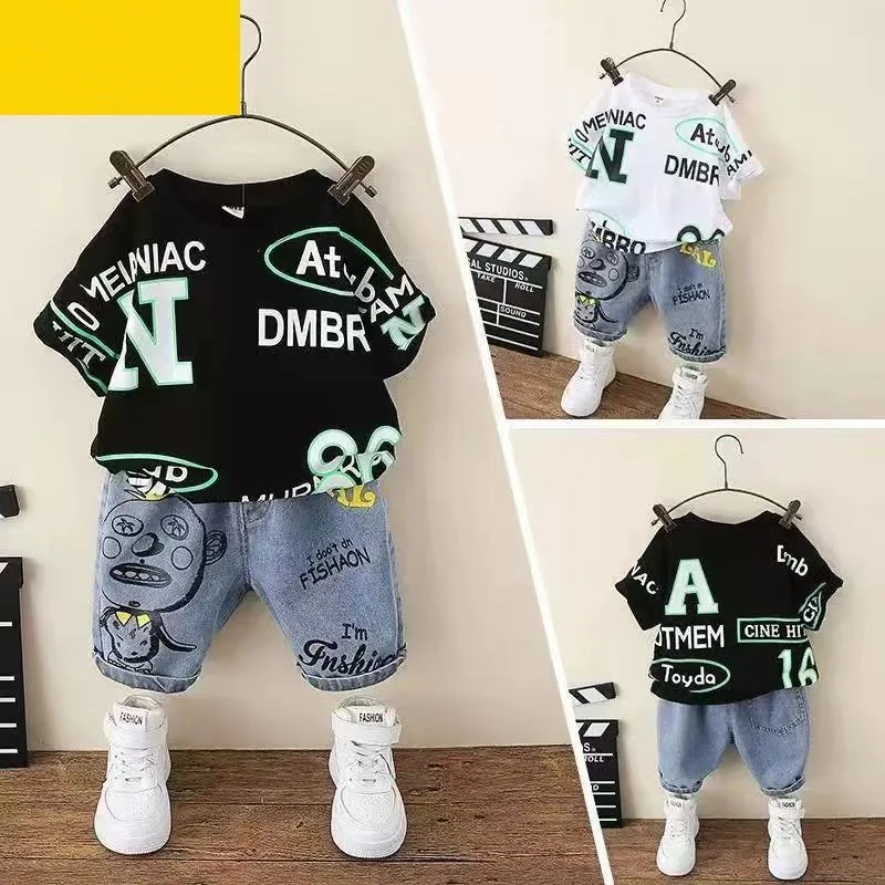 Kids Boys Summer Set 2023 New Cartoon Boys Fashionable Childrens Wear Versatile Short Sleeve Two Piece Set Kids Outfits
Kids Boys Summer Set 2023 New Cartoon Boys Fashionable Childrens Wear Versatile Short Sleeve Two Piece Set Kids Outfits