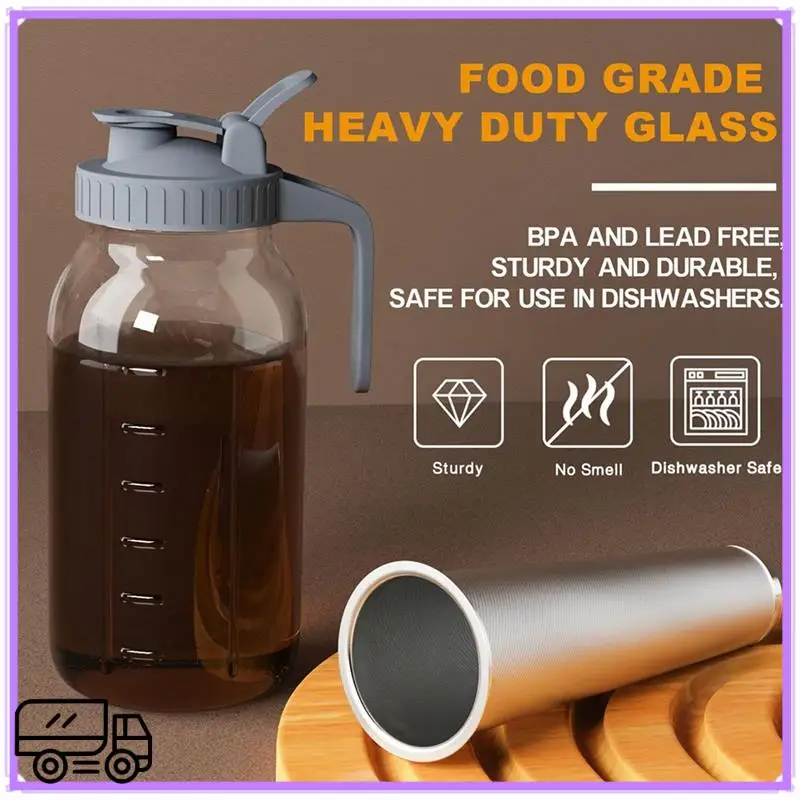 High Quality Cold Brew Coffee Maker With Stainless Steel Super Dense Filter For Iced Brew Coffee, Ice Tea B
High Quality Cold Brew Coffee Maker With Stainless Steel Super Dense Filter For Iced Brew Coffee, Ice Tea B