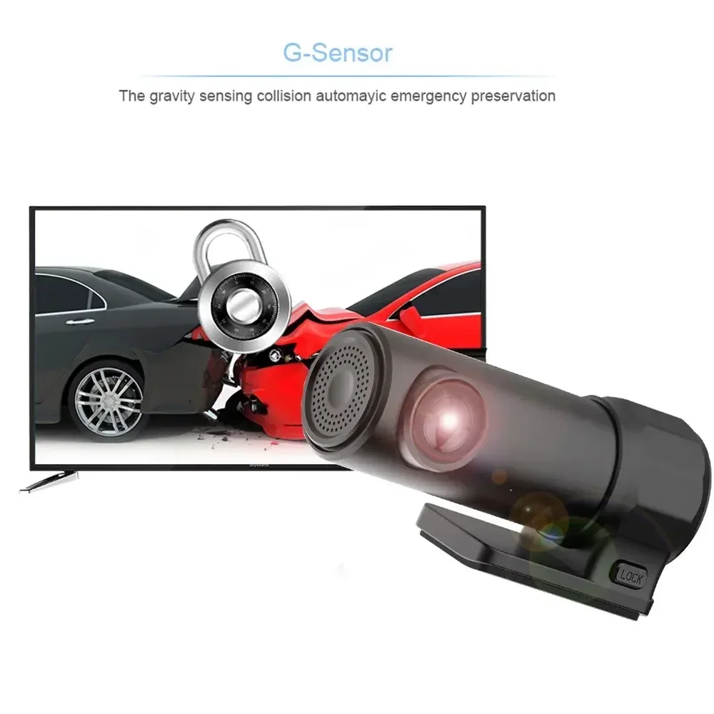 HD 1080P Mini Dash Cam Night Vision Car dvr camera WiFi Smart Video Recoder 140° Wide Angle, G-senso Loop recording Car DVR
HD 1080P Mini Dash Cam Night Vision Car dvr camera WiFi Smart Video Recoder 140° Wide Angle, G-senso Loop recording Car DVR