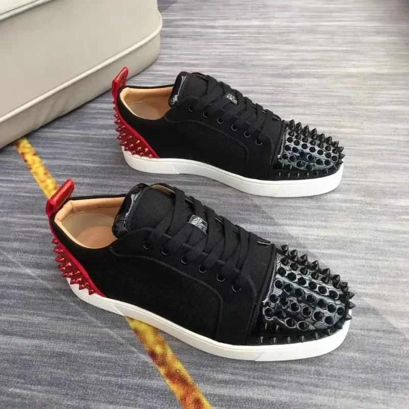 Fashion Men Designer Sneakers Casual Spike Sneakers nightclub Party Mens Red Sole Shoes Plus Size
Fashion Men Designer Sneakers Casual Spike Sneakers nightclub Party Mens Red Sole Shoes Plus Size