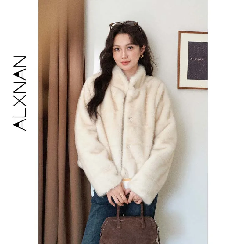 ALXNAN Faux Fur Coat Stand Collar Cropped Length Winter Loose Fit Korean Casual Daily Women 2026 New Arrival Jacket L60031
ALXNAN Faux Fur Coat Stand Collar Cropped Length Winter Loose Fit Korean Casual Daily Women 2026 New Arrival Jacket L60031
