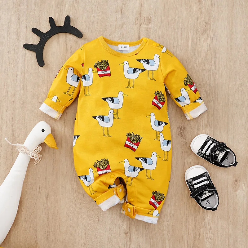 Boys Cartoon pigeon Printed Clothes 0-18 months Romper Cotton Baby Newborn Toddler Spring Autumn Baby Jumpsuit Long Sleeve Girls
Boys Cartoon pigeon Printed Clothes 0-18 months Romper Cotton Baby Newborn Toddler Spring Autumn Baby Jumpsuit Long Sleeve Girls