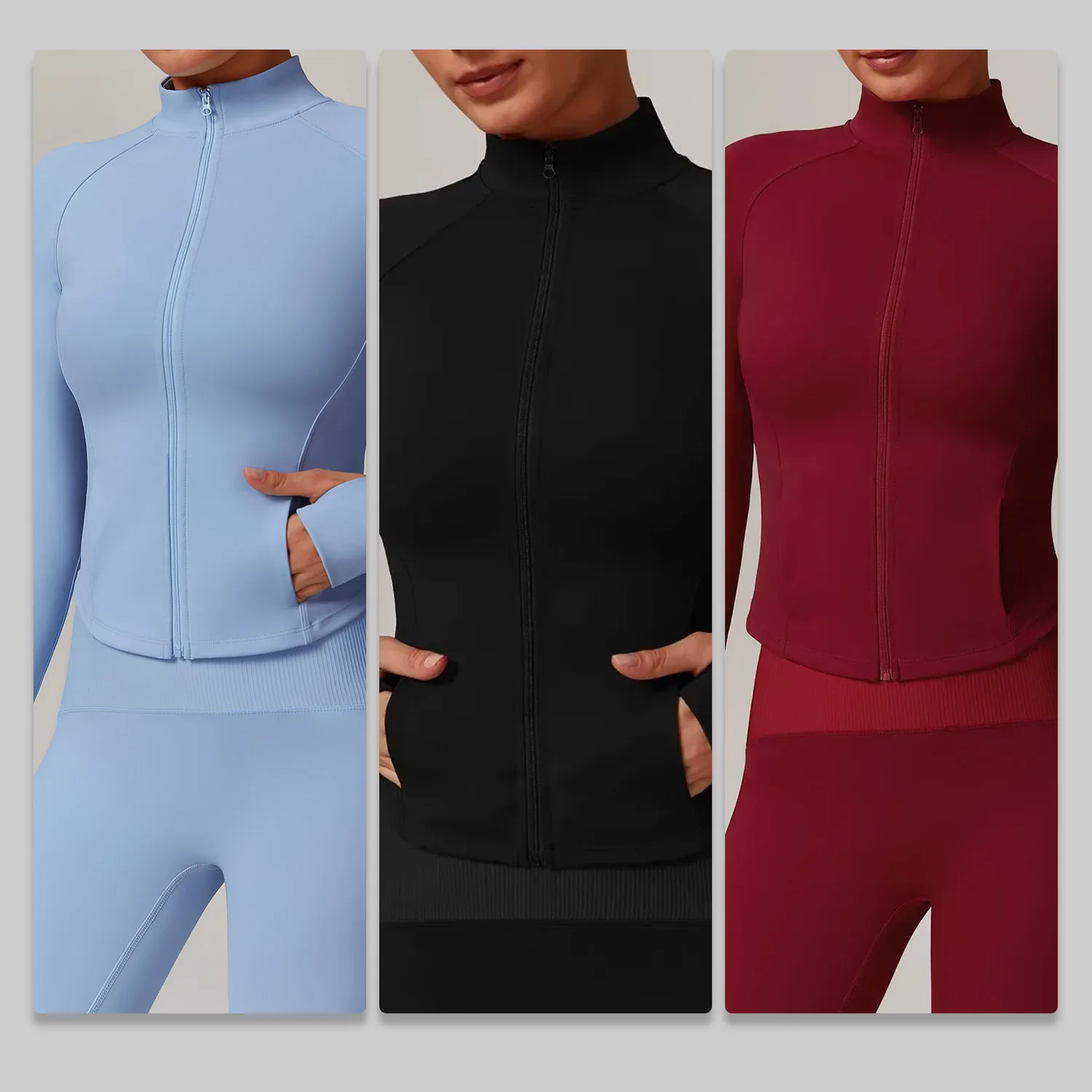 Женская куртка для фитнеса Naked-feel на молнии, верхняя одежда для бега, спорта, облегающая куртка для йоги с длинными рукавами
Женская куртка для фитнеса Naked-feel на молнии, верхняя одежда для бега, спорта, облегающая куртка для йоги с длинными рукавами