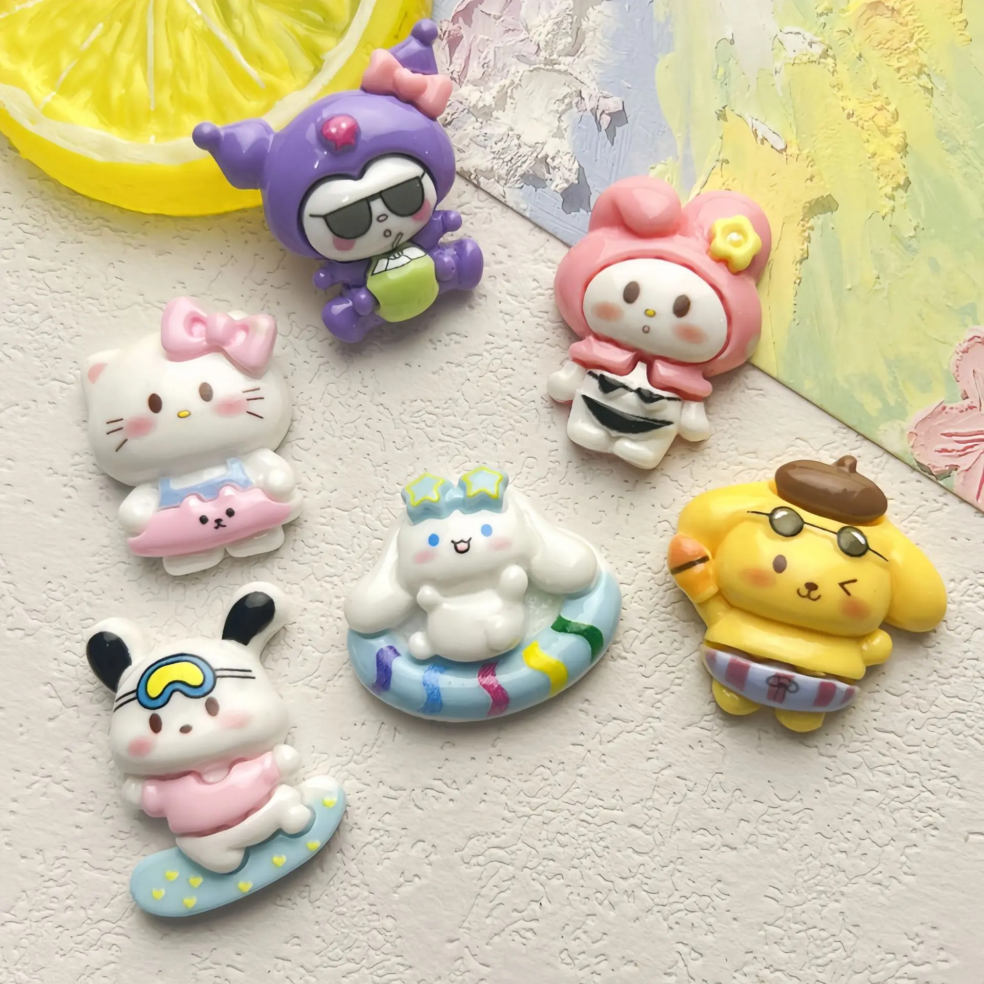 5 шт., милые Мультяшные полимерные аксессуары sanrio с плоской задней стороной, Diy кавайные полимерные аксессуары, материалы для рукоделия, украшение для скрапбукинга
5 шт., милые Мультяшные полимерные аксессуары sanrio с плоской задней стороной, Diy кавайные полимерные аксессуары, материалы для рукоделия, украшение для скрапбукинга
