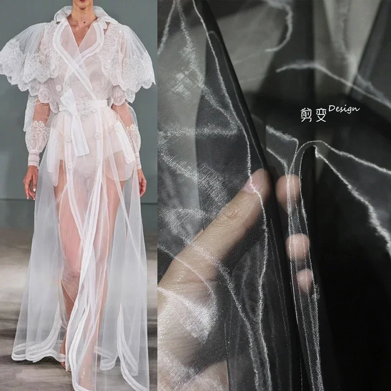 Liquid Water Light Organza Background Hanfu Fabric, Transparent Reflective DIY Handmade Mesh Skirt Designer Fabric
Liquid Water Light Organza Background Hanfu Fabric, Transparent Reflective DIY Handmade Mesh Skirt Designer Fabric