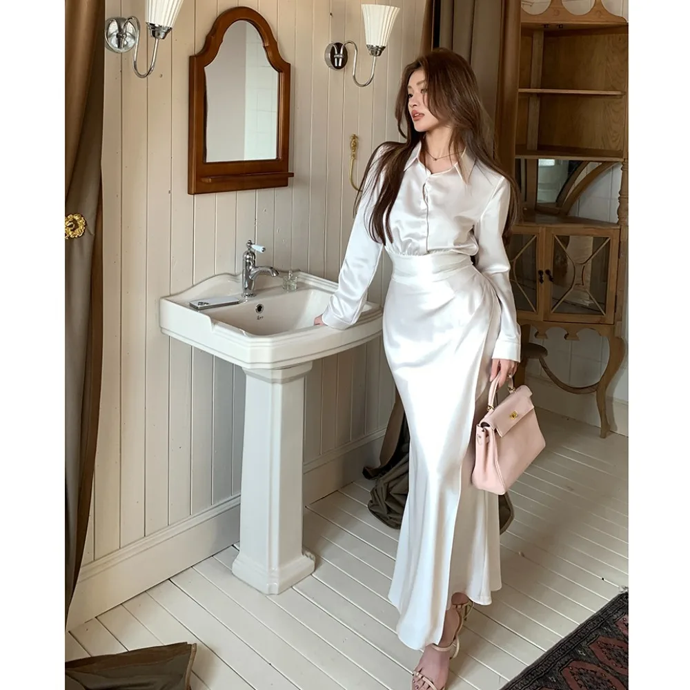 2025 Spring/Summer Asymmetrical Pleated Skirt - High Waist Mermaid Hem Pencil Skirt Women's Tailored Bodycon Wrap Skirt Elegant
2025 Spring/Summer Asymmetrical Pleated Skirt - High Waist Mermaid Hem Pencil Skirt Women's Tailored Bodycon Wrap Skirt Elegant