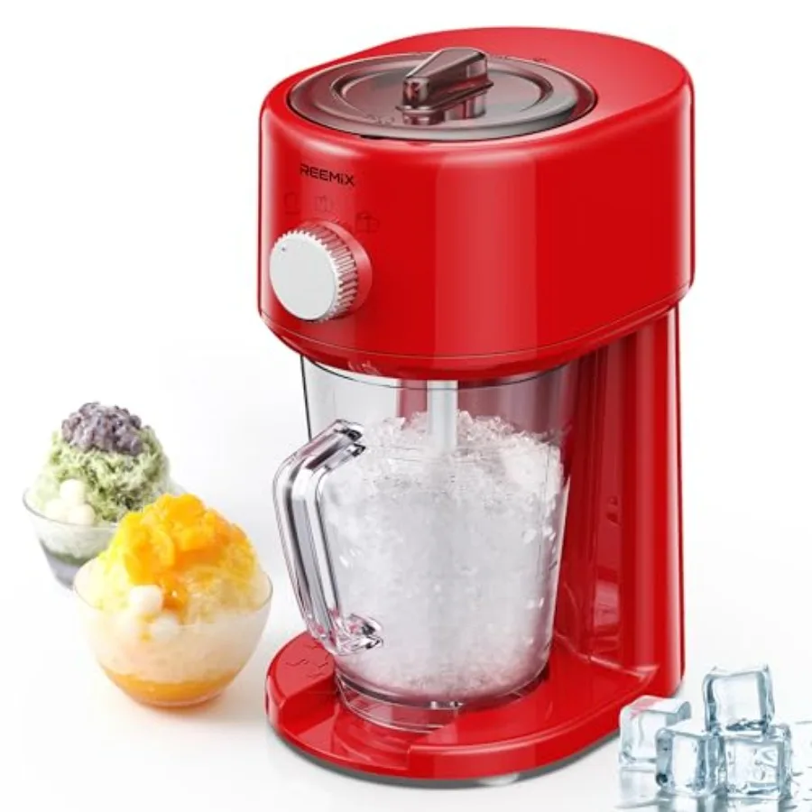 Reemix Shaved Ice Machine Electric Ice Shaver and Snow Cone Machine with Large Capacity Storage Portable Ice Crusher Ice Thickn
Reemix Shaved Ice Machine Electric Ice Shaver and Snow Cone Machine with Large Capacity Storage Portable Ice Crusher Ice Thickn