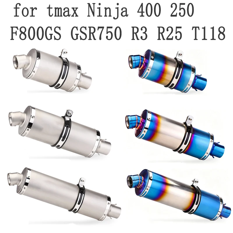 Universal Motorcycle Exhaust Muffler Left Right Side Escape Moto with DB Killer for tmax Ninja 400 250 GSR750 R3 R25 T118F800GS
Universal Motorcycle Exhaust Muffler Left Right Side Escape Moto with DB Killer for tmax Ninja 400 250 GSR750 R3 R25 T118F800GS
