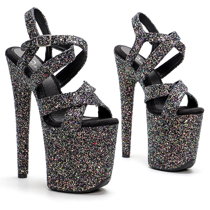 Leecabe 20cm / 8Inch Glitter Upper Women Fashion High Heel Platform Ankle Strap Sandals Pole Dance Shoes
Leecabe 20cm / 8Inch Glitter Upper Women Fashion High Heel Platform Ankle Strap Sandals Pole Dance Shoes