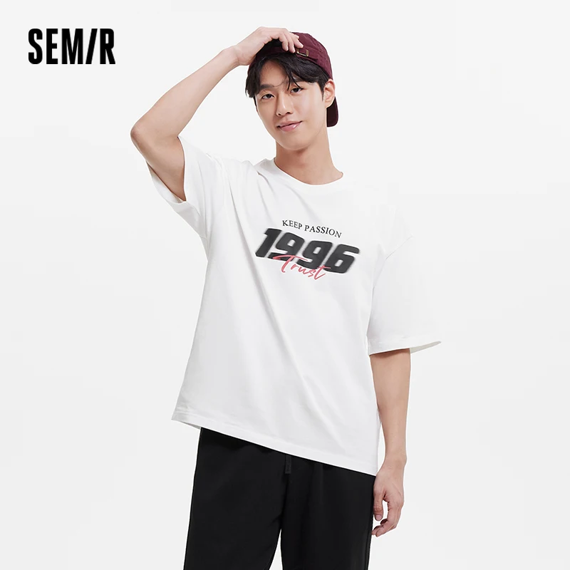 Мужская футболка Semir с коротким рукавом, лето 2025 года, винтажная американская спортивная футболка с принтом в молодежном кампусном стиле, футболка с цветными блоками
Мужская футболка Semir с коротким рукавом, лето 2025 года, винтажная американская спортивная футболка с принтом в молодежном кампусном стиле, футболка с цветными блоками