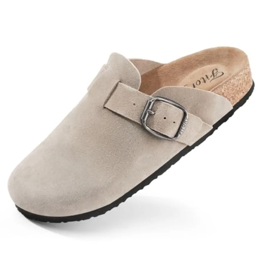 Womens Clogs Slip-on Potato Shoes Leather Mules with Suede Cork Footbed Size
Womens Clogs Slip-on Potato Shoes Leather Mules with Suede Cork Footbed Size