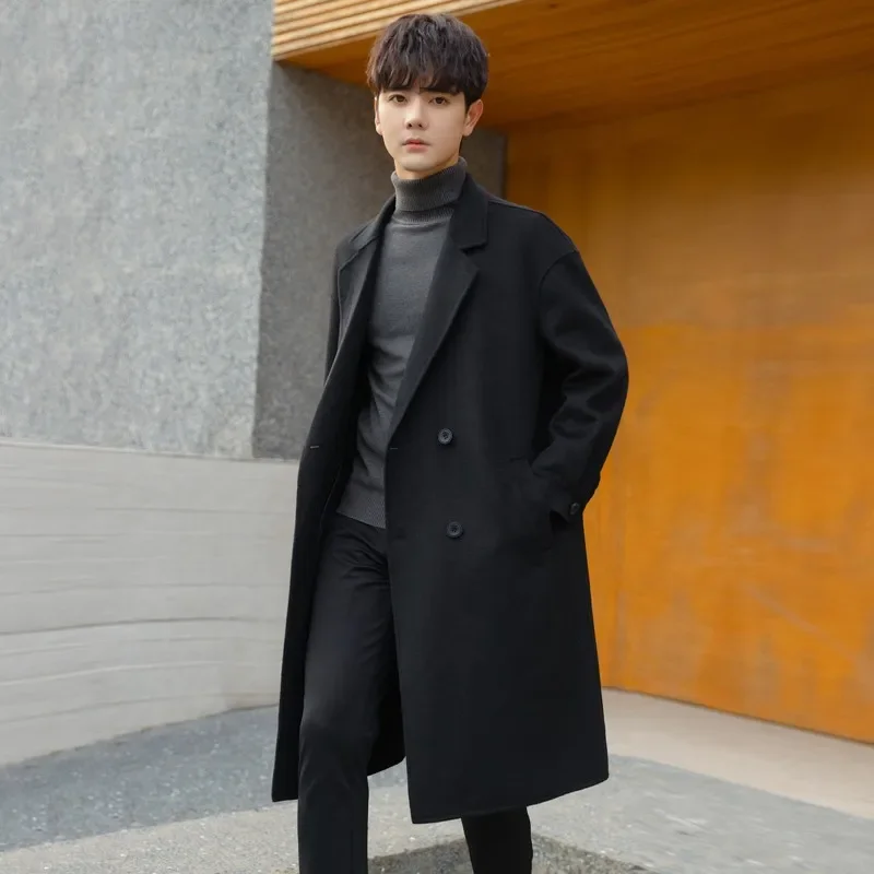 2023 Men's Autumn Winter Fashion Casual Loose Wool Coats Man Solid Color Long Jackets Male Double Breasted Woolen Outerwear
2023 Men's Autumn Winter Fashion Casual Loose Wool Coats Man Solid Color Long Jackets Male Double Breasted Woolen Outerwear