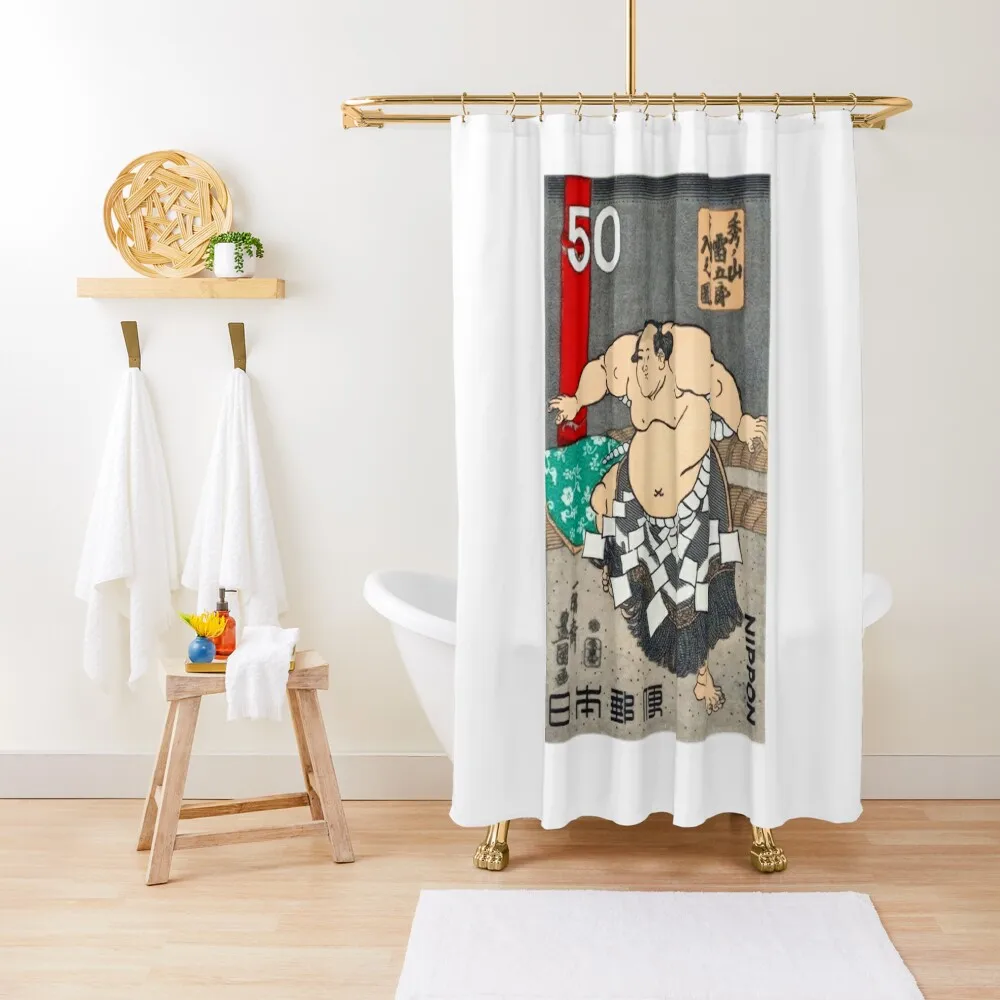 1978 JAPAN Sumo Wrestler Series Postage Stamp Shower Curtain Bathtub Cute Shower Curtain
1978 JAPAN Sumo Wrestler Series Postage Stamp Shower Curtain Bathtub Cute Shower Curtain