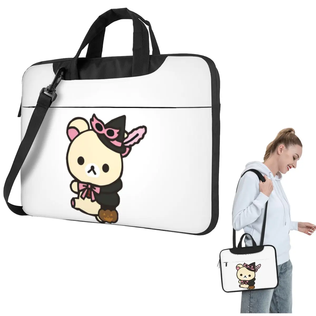 Korilakkuma Halloween Crossbody Laptop Bag Case Computer Bag Resistant Protective Notebook Pouch for Macbook Pro
Korilakkuma Halloween Crossbody Laptop Bag Case Computer Bag Resistant Protective Notebook Pouch for Macbook Pro