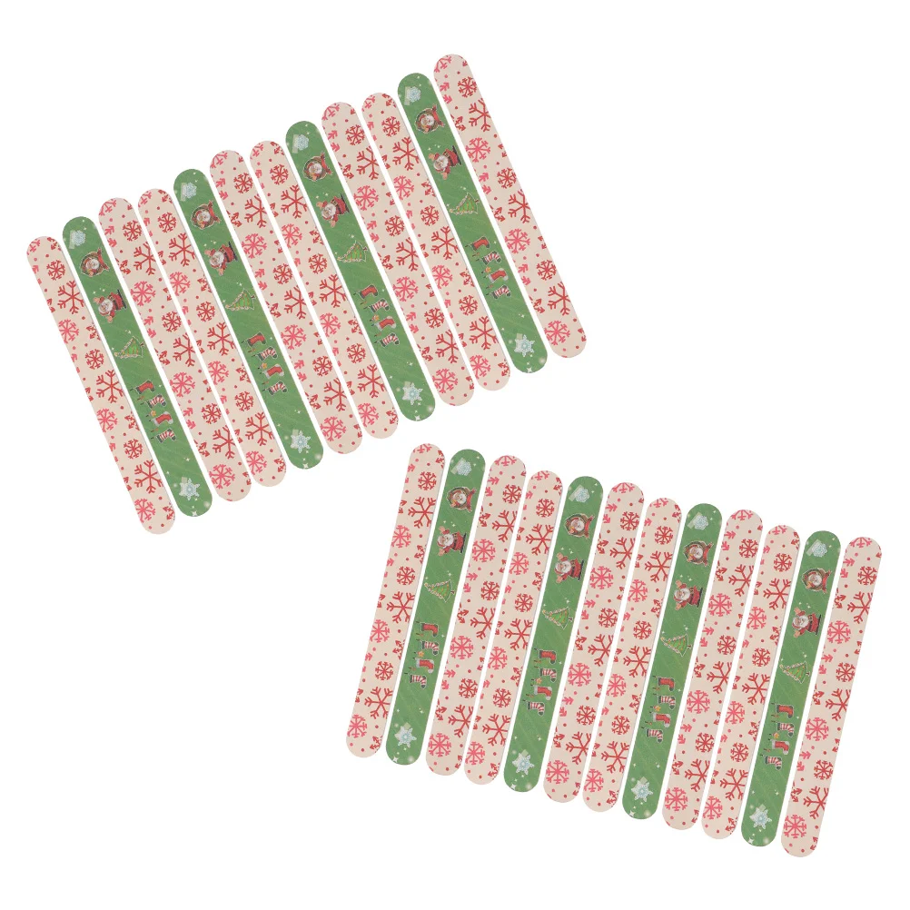 24 Pcs Christmas Nail File Simple Shaping Tool Themed EVA Files Tools Handheld Pedicure Polishing Sanding Washable
24 Pcs Christmas Nail File Simple Shaping Tool Themed EVA Files Tools Handheld Pedicure Polishing Sanding Washable