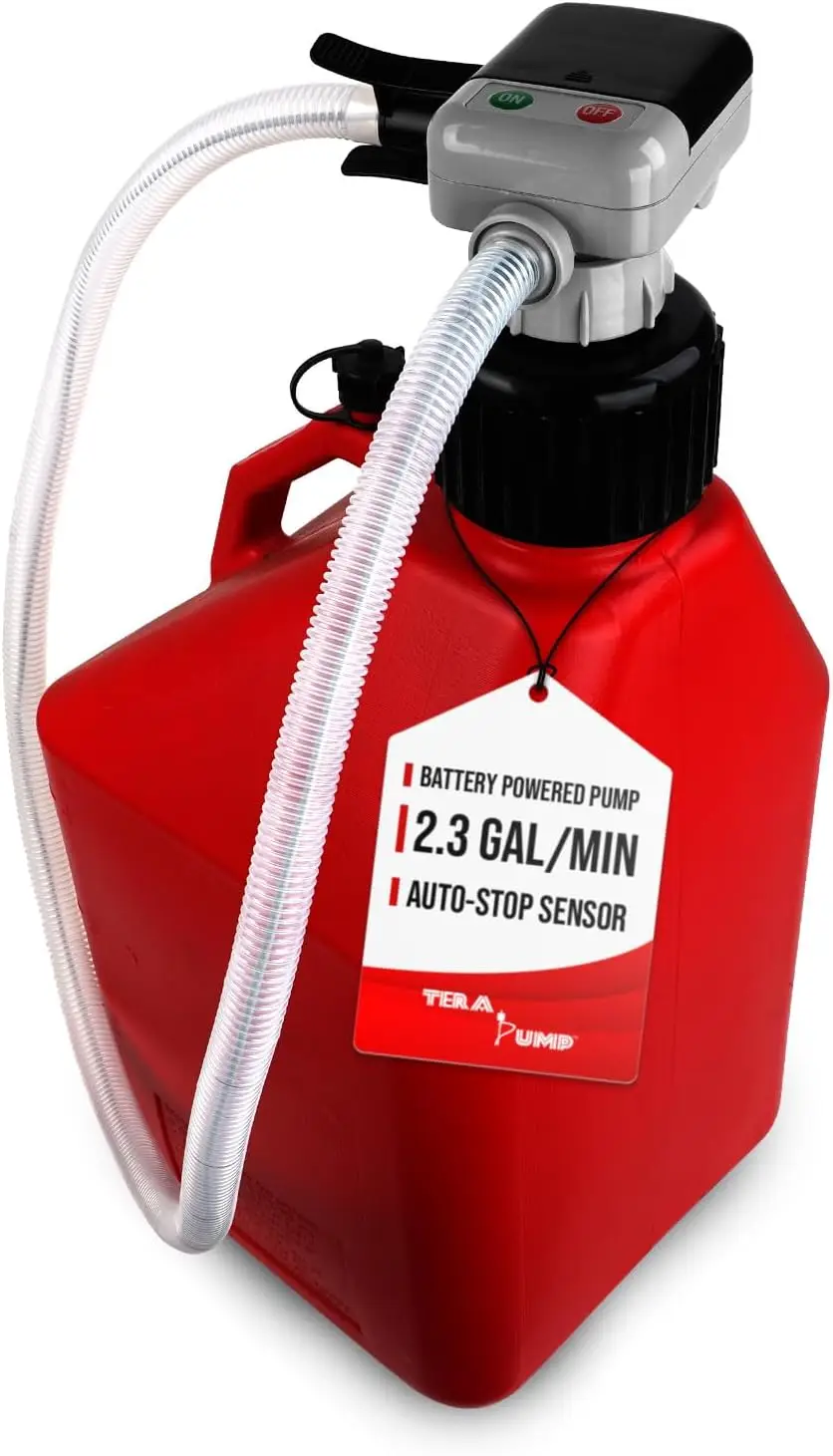 Battery Powered Chemical Resistant Fuel Transfer Pump (2.3 GPM) for Methanol, Ethanol, DEF, Window Washer Fluid with Auto Stop
Battery Powered Chemical Resistant Fuel Transfer Pump (2.3 GPM) for Methanol, Ethanol, DEF, Window Washer Fluid with Auto Stop