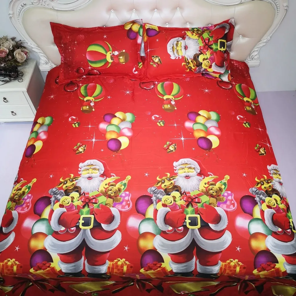 Bedclothes High-quality Bedding Sets Red Christmas Bedroom Decor Bedlinen 3D Comforter Bedding Sets King 100% Polyester Bed Set
Bedclothes High-quality Bedding Sets Red Christmas Bedroom Decor Bedlinen 3D Comforter Bedding Sets King 100% Polyester Bed Set