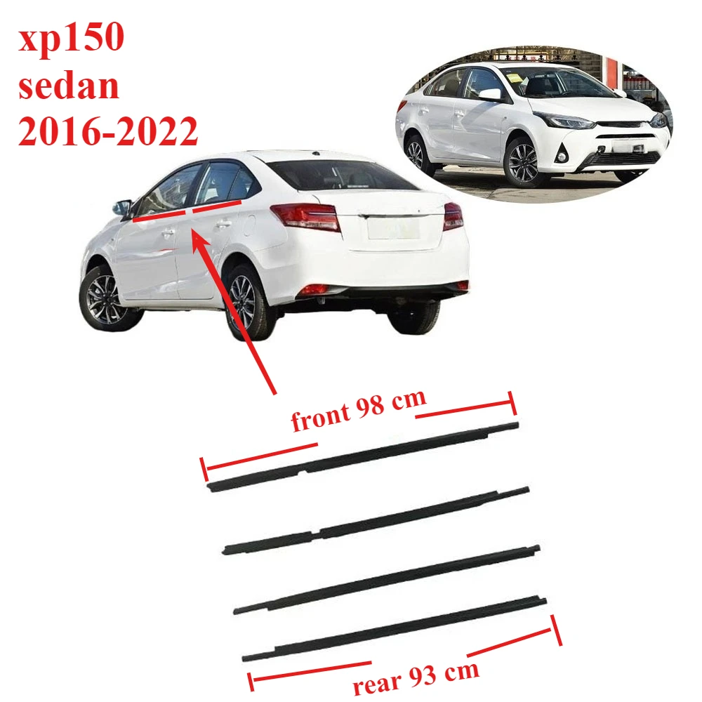4 Pcs Sedan Saloon Windows Rubber Outside for Yaris Xp150 2016-2022 Glass Laminate Protector Weatherstrip for Vitz 68210-0D210
4 Pcs Sedan Saloon Windows Rubber Outside for Yaris Xp150 2016-2022 Glass Laminate Protector Weatherstrip for Vitz 68210-0D210