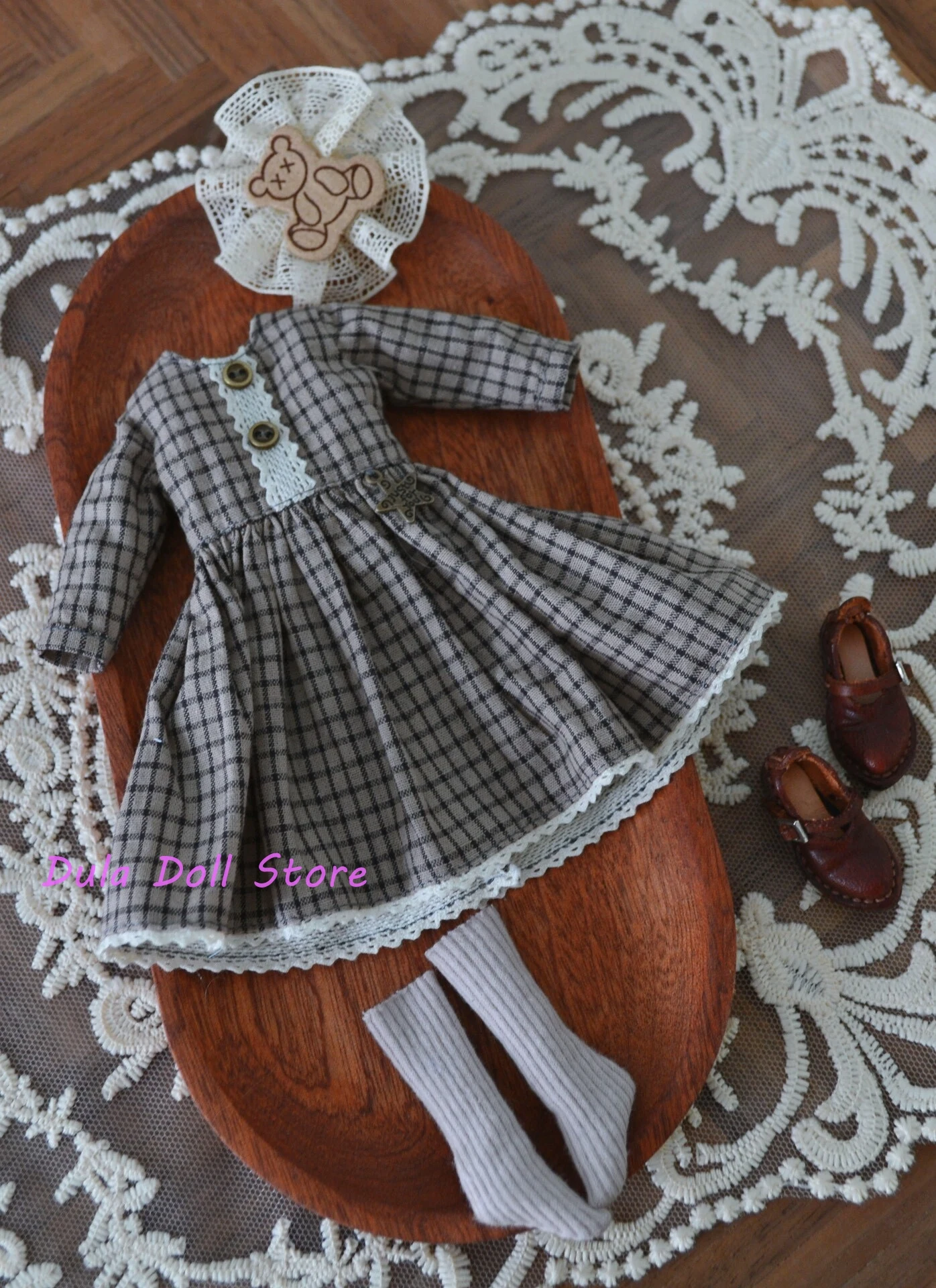 2026 Dula Doll Clothes Dress Navy blue plaid lace forBlythe Qbaby ob24 ob22 Azone Licca ICY JerryB 1/6 Doll Accessories
2026 Dula Doll Clothes Dress Navy blue plaid lace forBlythe Qbaby ob24 ob22 Azone Licca ICY JerryB 1/6 Doll Accessories