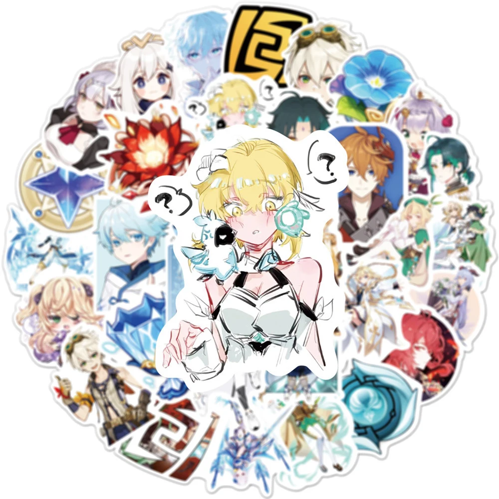 10/30/50/100pcs Cartoon Genshin Impact Anime Game Stickers Cute Decal DIY Luggage Helmet Motorcycle Decoration Sticker Wholesale
10/30/50/100pcs Cartoon Genshin Impact Anime Game Stickers Cute Decal DIY Luggage Helmet Motorcycle Decoration Sticker Wholesale