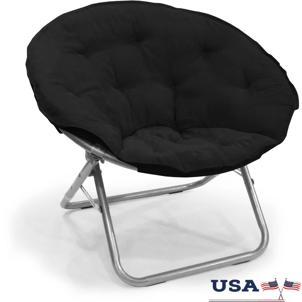 Large Soft Microsuede Saucer Chair Foldable Steel Frame Cozy Seat Adults Indoor Relaxation Dorm Apartment 225lbs Capacity
Large Soft Microsuede Saucer Chair Foldable Steel Frame Cozy Seat Adults Indoor Relaxation Dorm Apartment 225lbs Capacity