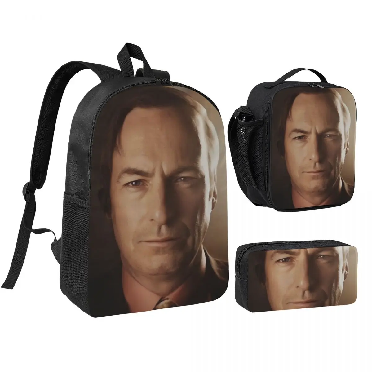 3D Saul Goodman Meme Backpack Boys Girls BookBag School Bag Shoulder Bags 3ps Insulated Lunch Bag Pencil Case
3D Saul Goodman Meme Backpack Boys Girls BookBag School Bag Shoulder Bags 3ps Insulated Lunch Bag Pencil Case