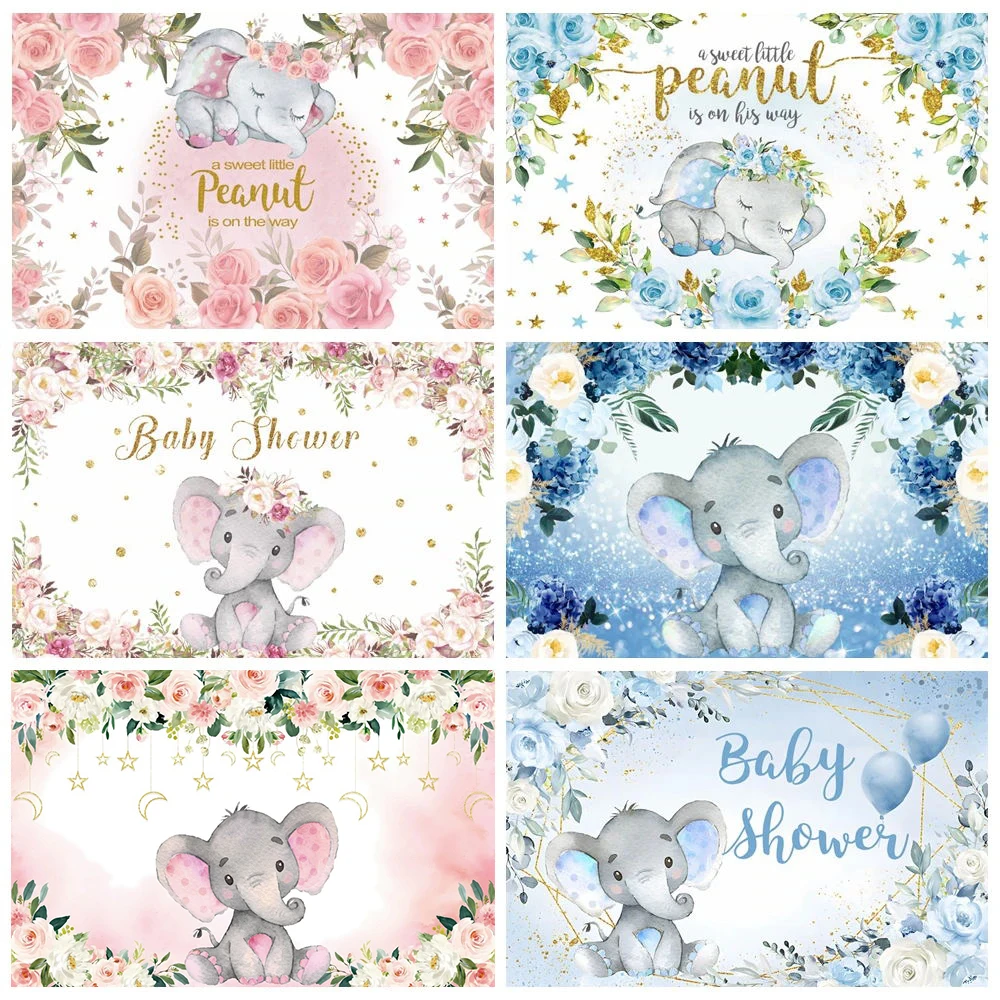 Baby Shower Elephant Backdrop for Photography Safari Flower Boy Girl Newborn Birthday Party Photographic Background Photo Studio
Baby Shower Elephant Backdrop for Photography Safari Flower Boy Girl Newborn Birthday Party Photographic Background Photo Studio