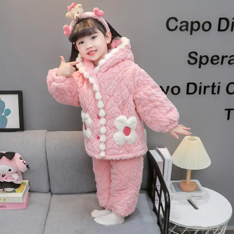 Girls Pajamas Set 2025 New Fleece Lined Cotton Winter Homewear Two Piece Outfit For Baby Toddler Kids Girls Warm Sleepwear
Girls Pajamas Set 2025 New Fleece Lined Cotton Winter Homewear Two Piece Outfit For Baby Toddler Kids Girls Warm Sleepwear