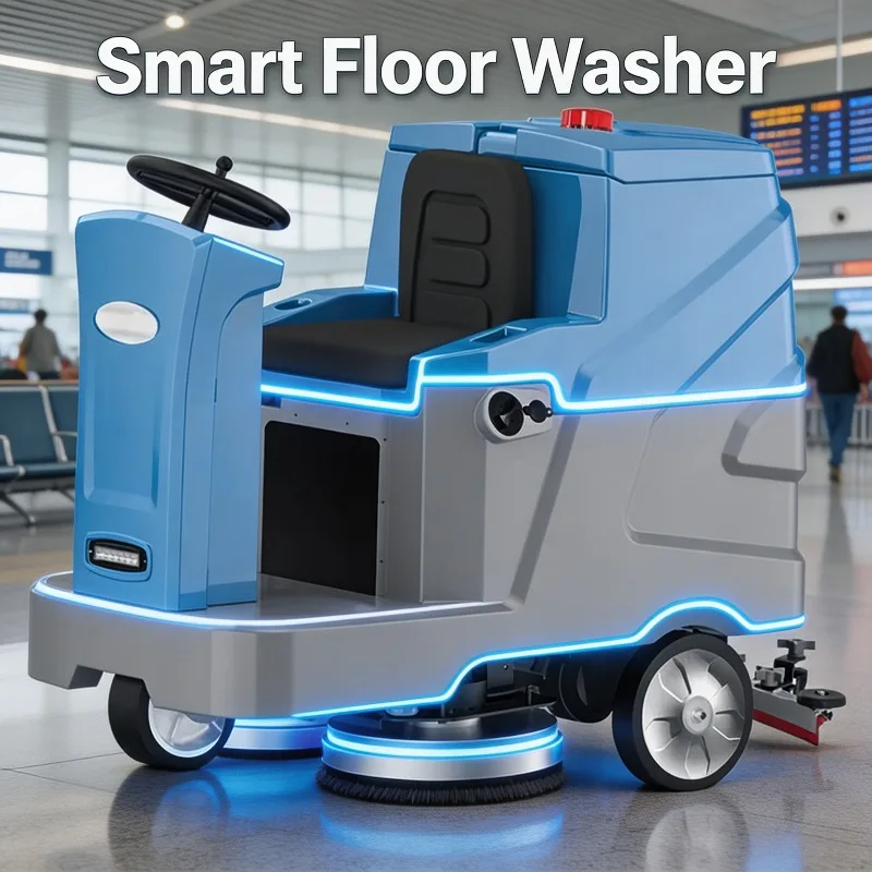 Ride on Scrubber Dryer for Commercial Office Lobby Tile Maintenance 24V Automatic Floor Scrubber Machine 85L Dual Tank
Ride on Scrubber Dryer for Commercial Office Lobby Tile Maintenance 24V Automatic Floor Scrubber Machine 85L Dual Tank