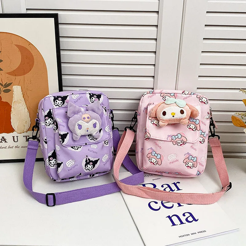 Sanrio My Melody Kuromi Crossbody Bag 2025 - Kawaii Cartoon Shoulder Bag for Girls, Summer Pastel Mini Backpack Purse
Sanrio My Melody Kuromi Crossbody Bag 2025 - Kawaii Cartoon Shoulder Bag for Girls, Summer Pastel Mini Backpack Purse
