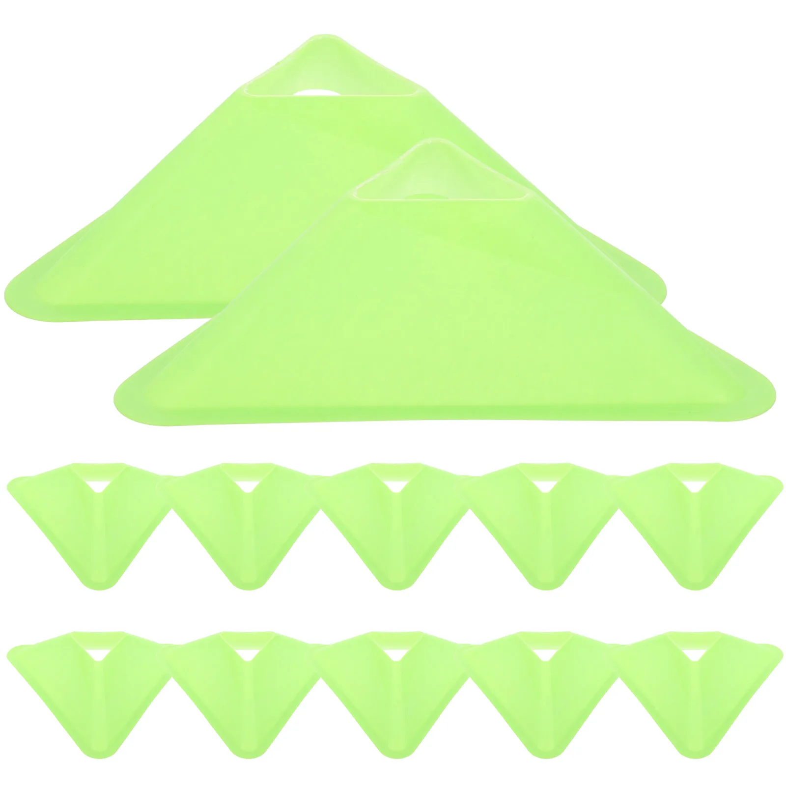 12pcs Triangle Practice Cones Training Logo Plate for Soccer Football Portable Sports Equipment Kids Tools PE Safe
12pcs Triangle Practice Cones Training Logo Plate for Soccer Football Portable Sports Equipment Kids Tools PE Safe