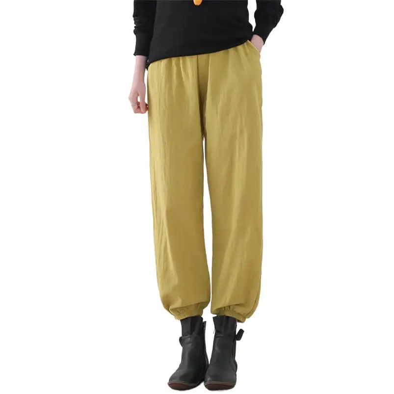 Women Ankle-Length Cotton Linen Pants Casual Loose Sweatpants Female Baggy Harem Pants Solid Retro Pantalon Mujer 9 Colors
Women Ankle-Length Cotton Linen Pants Casual Loose Sweatpants Female Baggy Harem Pants Solid Retro Pantalon Mujer 9 Colors