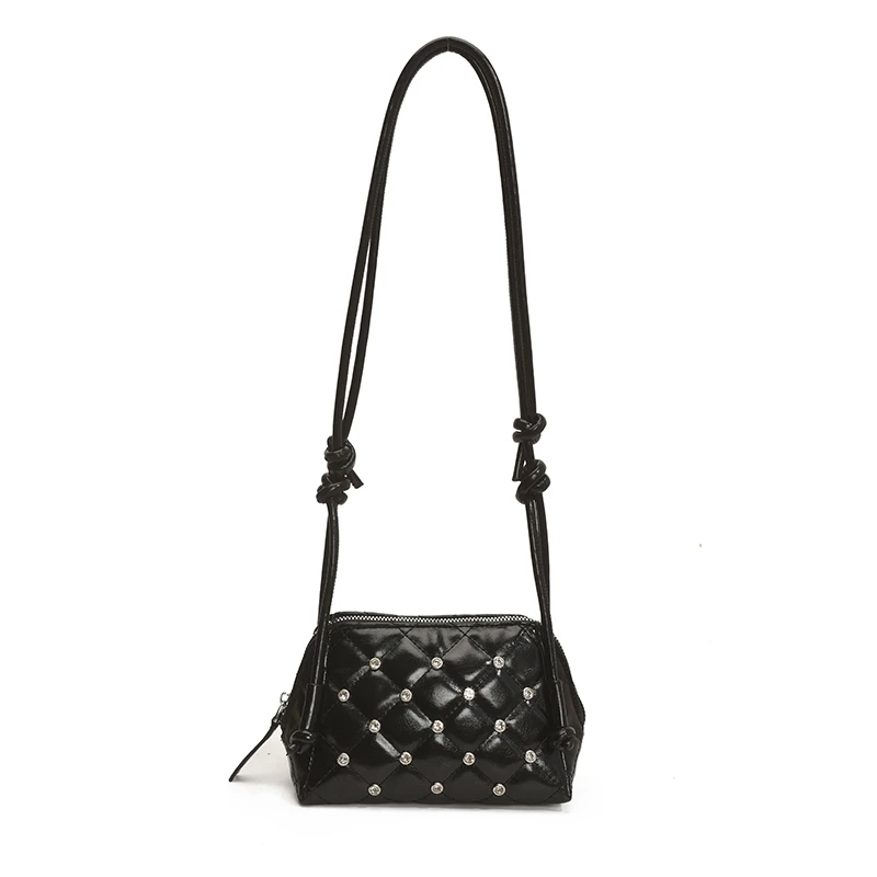 Luxury Brand Crossbody Bags For Women Studded Diamond Design Underarm Shoulder Bag Female Handbag And Purses Solid Color
Luxury Brand Crossbody Bags For Women Studded Diamond Design Underarm Shoulder Bag Female Handbag And Purses Solid Color