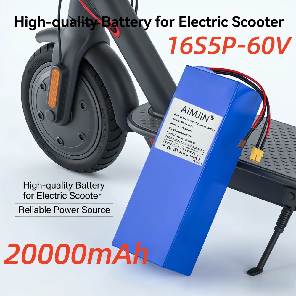 3000W 60V lithium battery built-in BMS high-power lithium-ion battery pack 60V 20Ah battery 16S5P
3000W 60V lithium battery built-in BMS high-power lithium-ion battery pack 60V 20Ah battery 16S5P