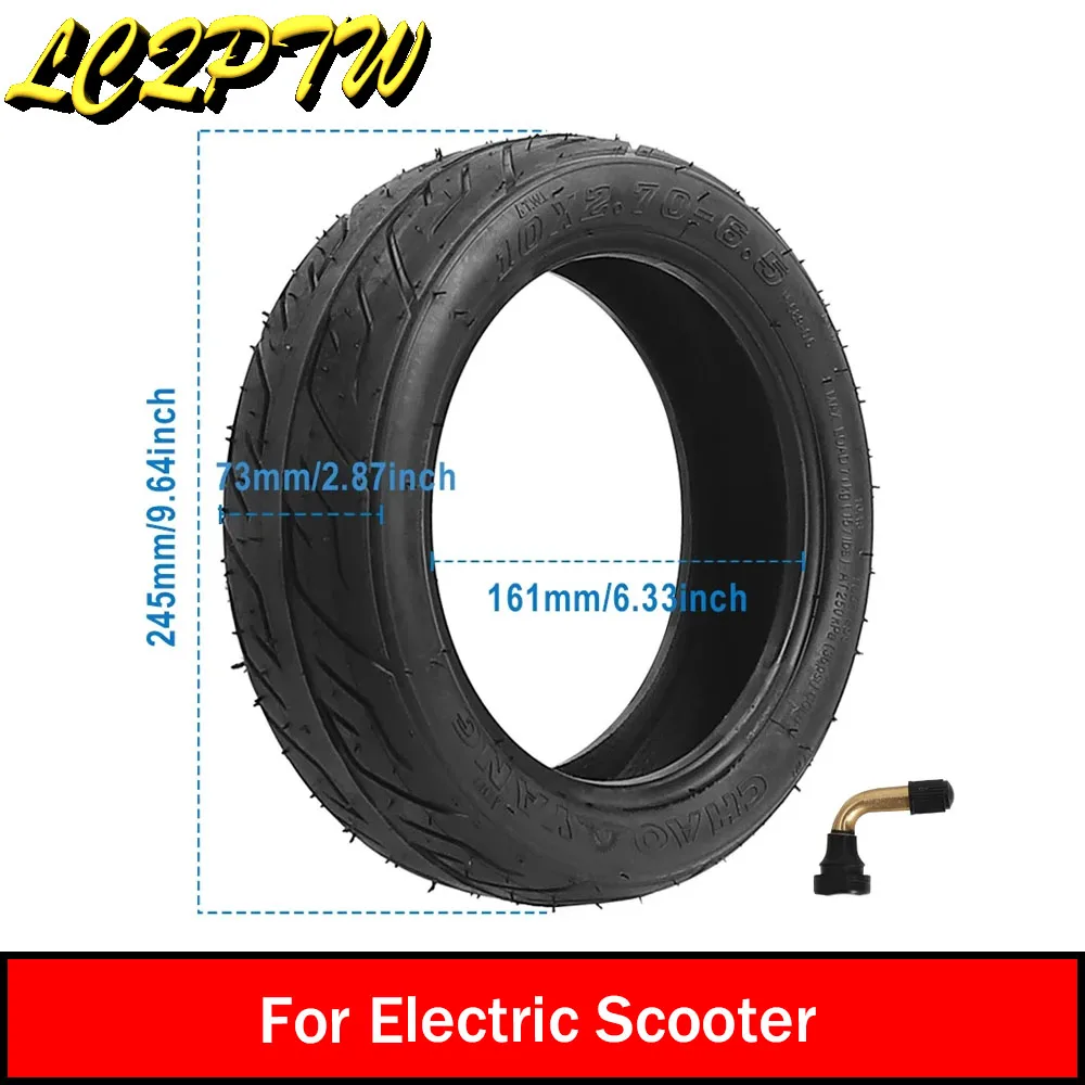 10x2.70-6.5 Wear Resistant Tubeless Tire with Valve for Electric Scooter Balance Car 10 Inch Vacuum Tyre Spare Tires Parts
10x2.70-6.5 Wear Resistant Tubeless Tire with Valve for Electric Scooter Balance Car 10 Inch Vacuum Tyre Spare Tires Parts