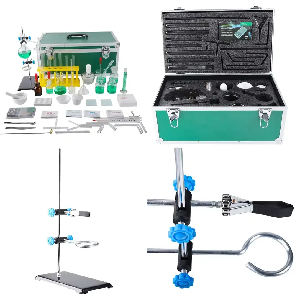 Amazing Combination Chemical Laboratory Borosilicate Glassware Kit with High Temperature Resistance and Aluminum Alloy
Amazing Combination Chemical Laboratory Borosilicate Glassware Kit with High Temperature Resistance and Aluminum Alloy