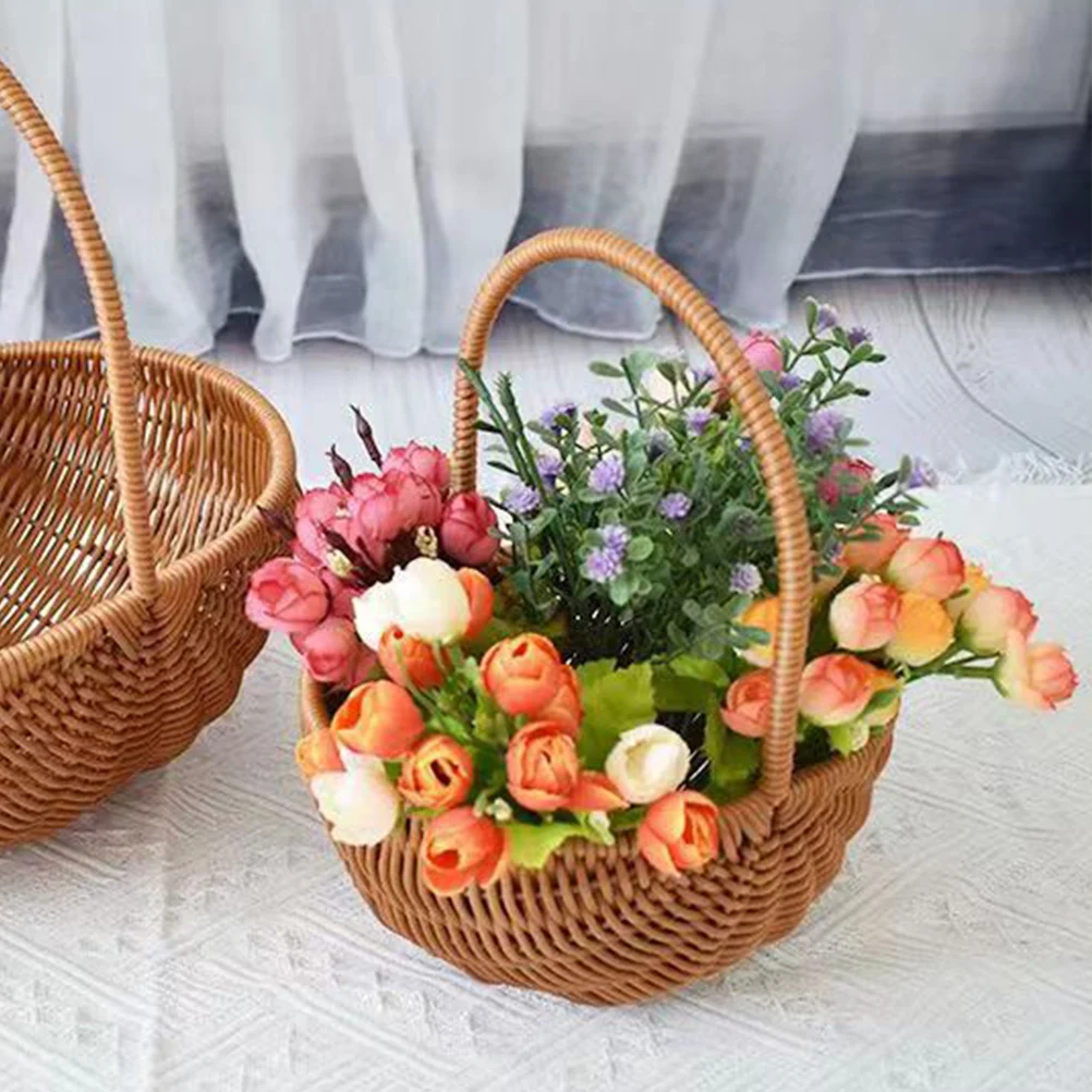 Rattan Picnic Basket Handwoven Watermelon Vintage Material Storage Kitchen Outdoor Snack Baskets Gardening Fruit Picking
Rattan Picnic Basket Handwoven Watermelon Vintage Material Storage Kitchen Outdoor Snack Baskets Gardening Fruit Picking
