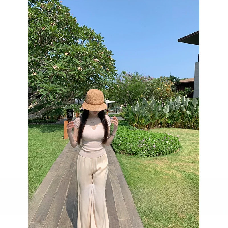 Eleven Girls New Season Casual Acetate Pants Floor-Length Straight Leg Cool Summer Trousers Asymmetric l Waist
Eleven Girls New Season Casual Acetate Pants Floor-Length Straight Leg Cool Summer Trousers Asymmetric l Waist