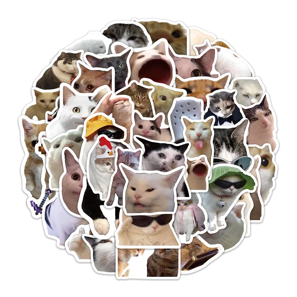 10/30/50pcs Cute Animal Cat Meme Stickers Funny Cartoon Decals Decoration Notebook Water Bottle Phone Bike Kawaii Kitten Sticker
10/30/50pcs Cute Animal Cat Meme Stickers Funny Cartoon Decals Decoration Notebook Water Bottle Phone Bike Kawaii Kitten Sticker