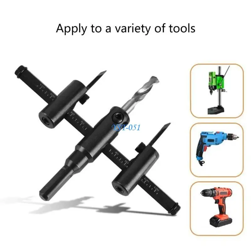 E15A Metal Hole Cutter Adjustable Drilling Bit Hole Cutting Tool With The Accessoy Metal Hole Cutter
E15A Metal Hole Cutter Adjustable Drilling Bit Hole Cutting Tool With The Accessoy Metal Hole Cutter