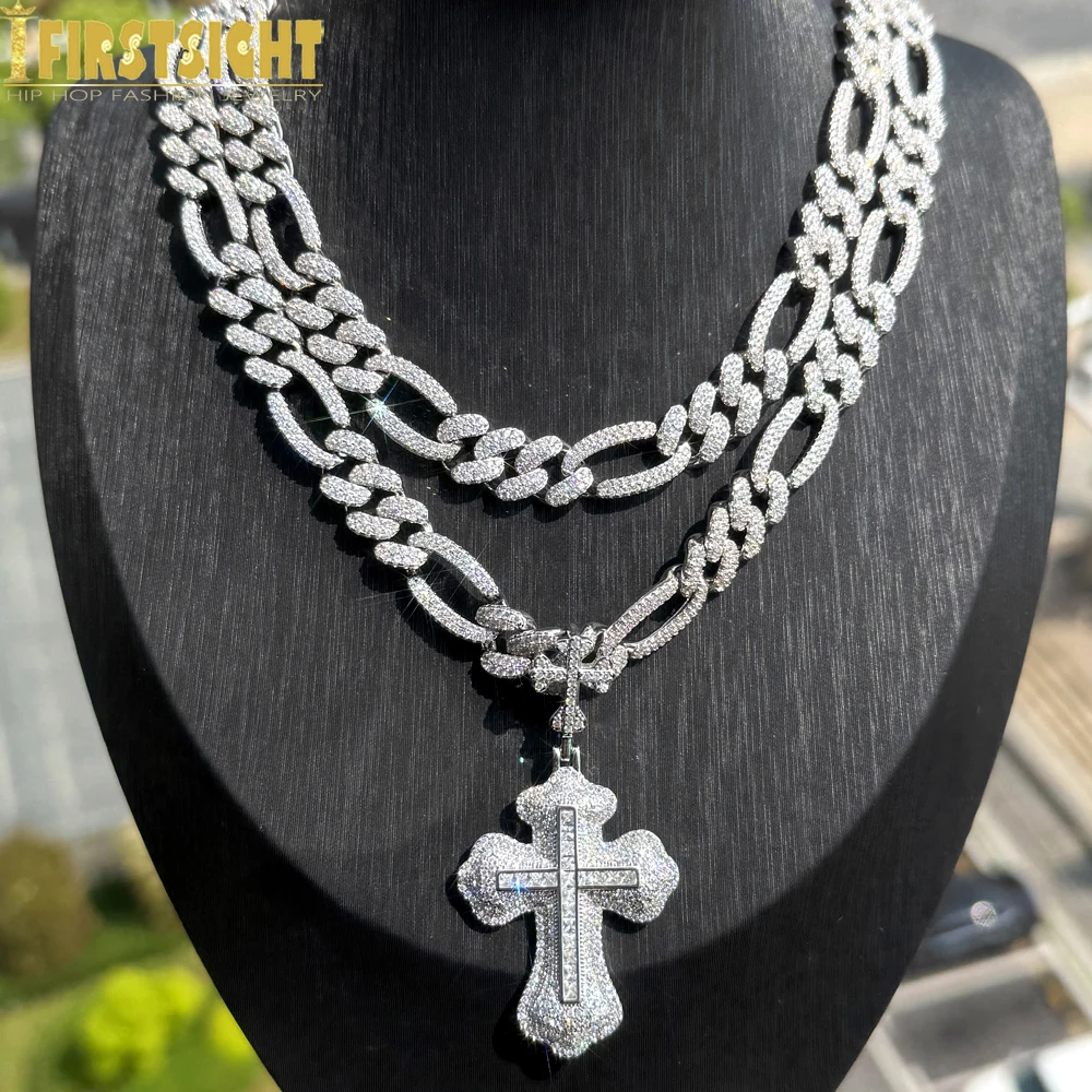 Iced Out Cross Pendant Necklace for Men Women Bling Cubic Zirconia Miami Cuban China Hip Hop Jewelry
Iced Out Cross Pendant Necklace for Men Women Bling Cubic Zirconia Miami Cuban China Hip Hop Jewelry