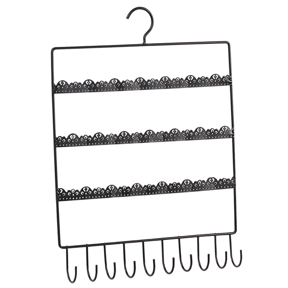 Wrought Iron Stand with 6 Hooks for Necklace Earring Display Black Earring Display Holder Wall Mount Storage Solution
Wrought Iron Stand with 6 Hooks for Necklace Earring Display Black Earring Display Holder Wall Mount Storage Solution