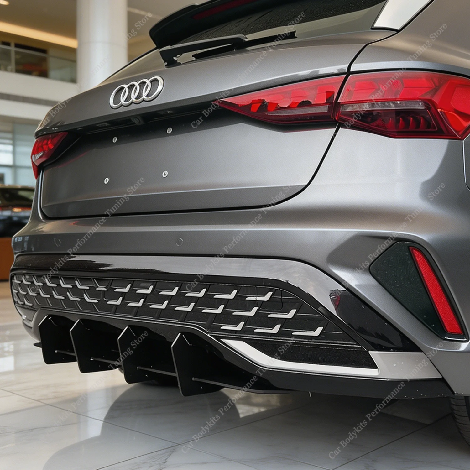 For Audi A3 8Y S-line Sportback 2024-2027 Facelift 4 Fins Black Rear Bumper Diffusers Styling Bodykits Tuning
For Audi A3 8Y S-line Sportback 2024-2027 Facelift 4 Fins Black Rear Bumper Diffusers Styling Bodykits Tuning