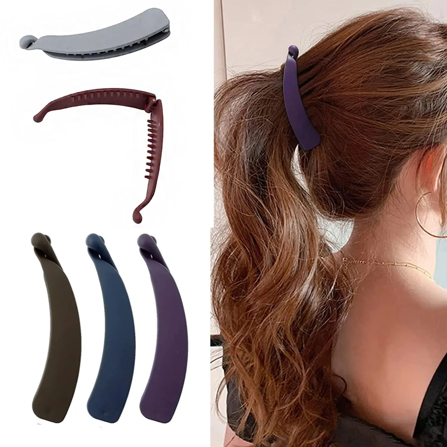 Vintage Hair Claw Clip Women Matte Banana Clip For Curly Long Straight Short Hair Styling Ponytail Holder Hairpin Hair Clamp
Vintage Hair Claw Clip Women Matte Banana Clip For Curly Long Straight Short Hair Styling Ponytail Holder Hairpin Hair Clamp