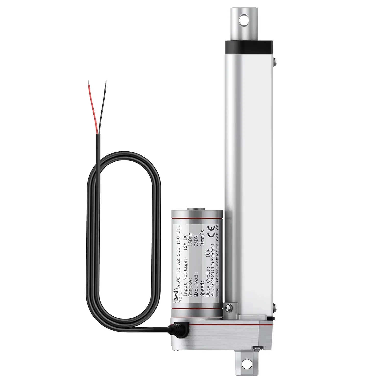 DC 12V 750N 150mm Linear Actuator Motor Aluminum Alloy Low Noise Design for Auto Car RV Electric Door Opener Electric Equipment
DC 12V 750N 150mm Linear Actuator Motor Aluminum Alloy Low Noise Design for Auto Car RV Electric Door Opener Electric Equipment