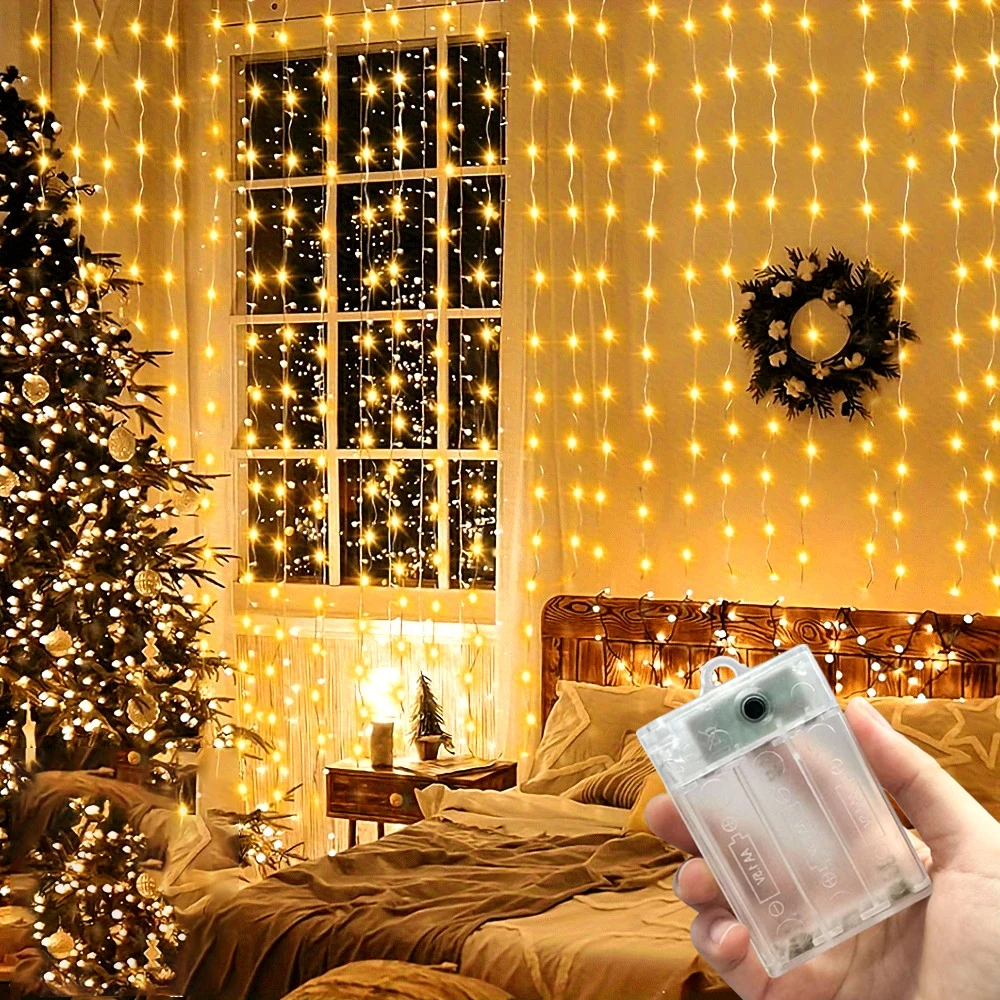 Светодиодная гирлянда-штора для декора свадеб, дней рождений, вечеринок, на батарейках, для украшения дома на Рамадан, День святого Валентина, Ид Мубарак 2026
Светодиодная гирлянда-штора для декора свадеб, дней рождений, вечеринок, на батарейках, для украшения дома на Рамадан, День святого Валентина, Ид Мубарак 2026