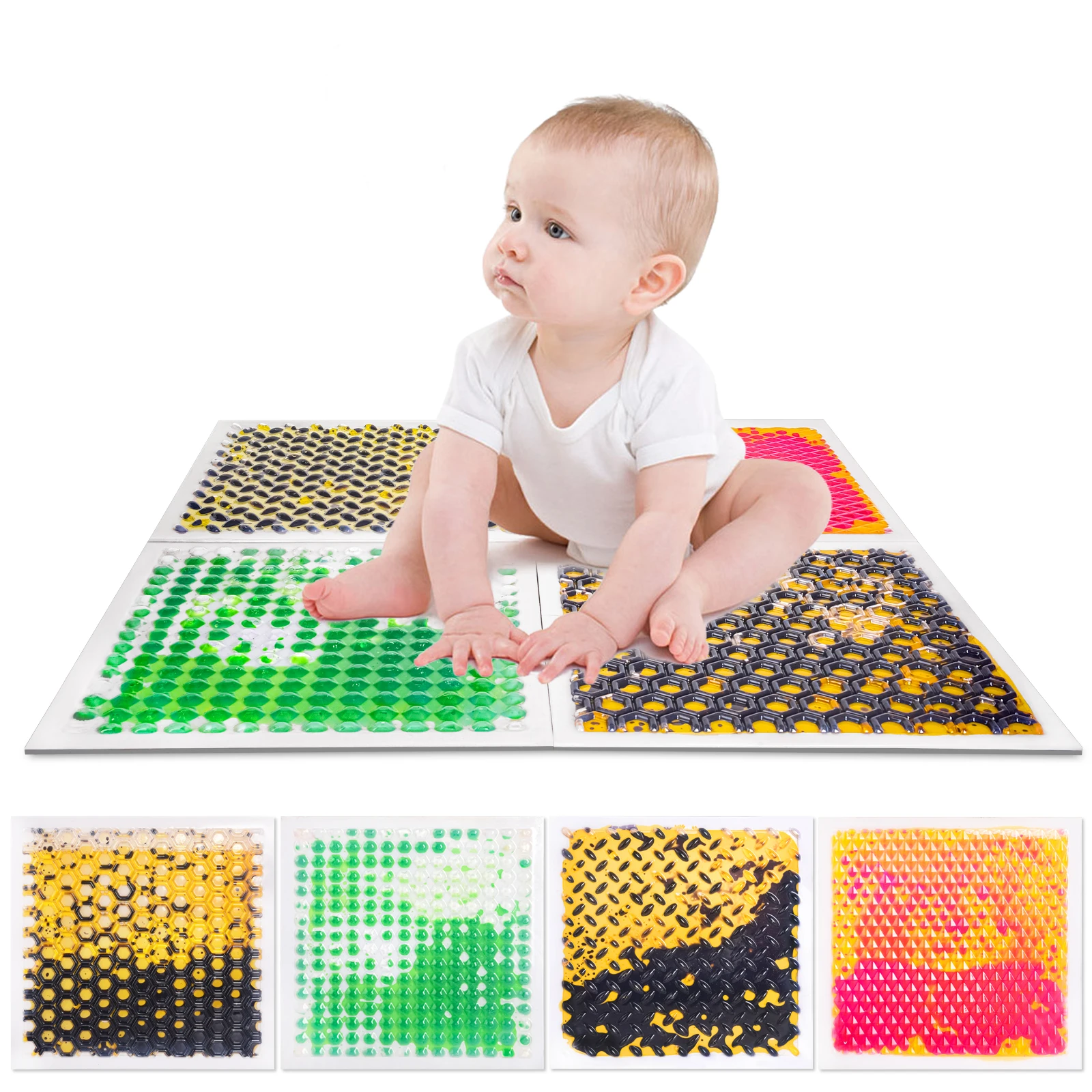 The children's liquid dynamic sensory floor mat has rich colors, is waterproof and anti - slip, and is thickened.
The children's liquid dynamic sensory floor mat has rich colors, is waterproof and anti - slip, and is thickened.