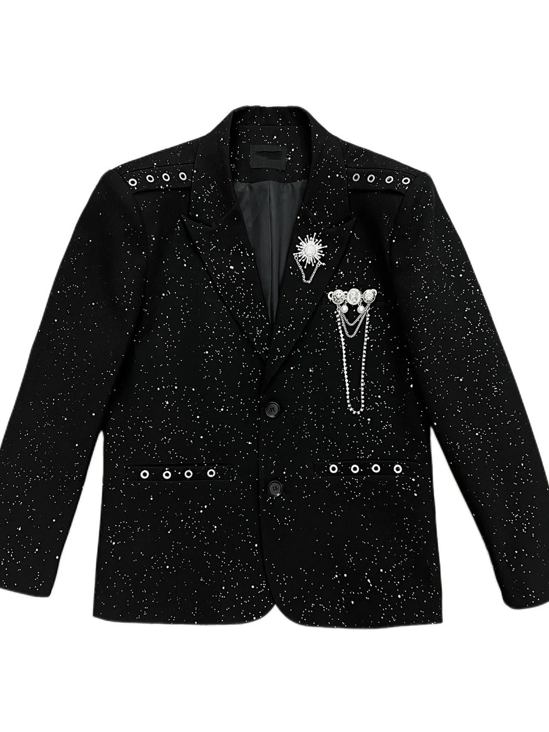 Ele Bla Heaven Star Lapel Pin Men's Suit Jaet Sli Versatile Korean Version Casual Western Top Spring Faion
Ele Bla Heaven Star Lapel Pin Men's Suit Jaet Sli Versatile Korean Version Casual Western Top Spring Faion