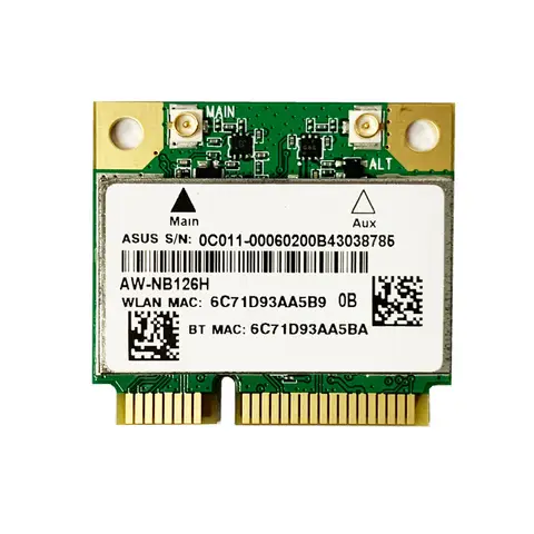 New Wifi Bluetooth 4.0 Half Mini PCI-E Wireless Network Card For Atheros AR9485 AR5B225 For ASUS/ Dell /ACER/Samsung